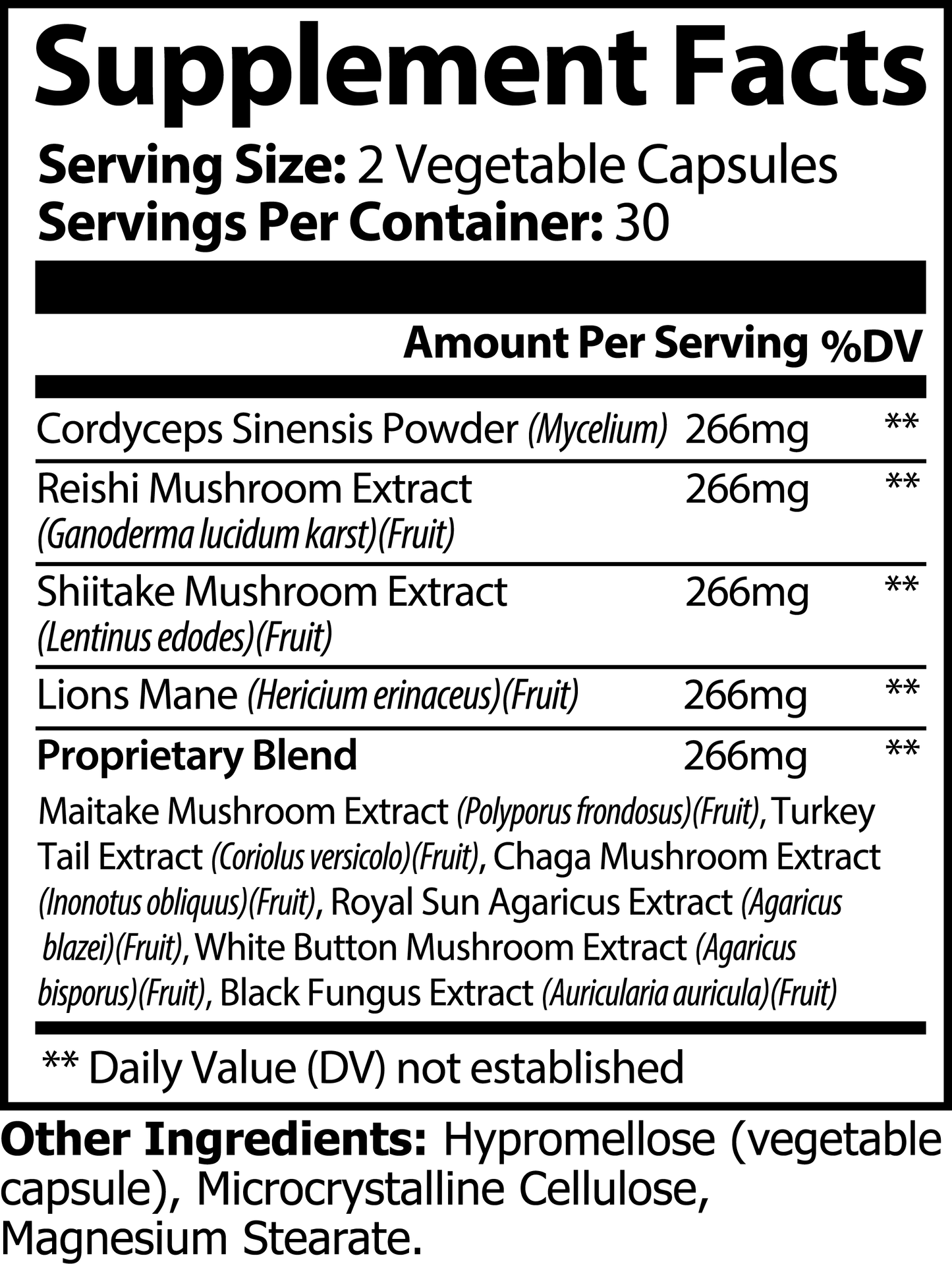 Clarity 10X Mushroom Complex - Supplement for Mental Agility - Healthcare